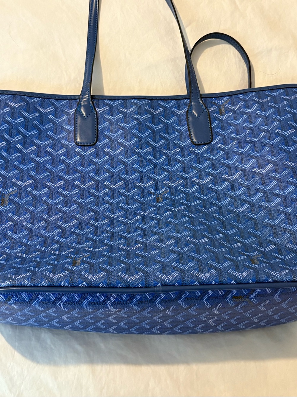Goyard Navy Blue St. Louis Tote